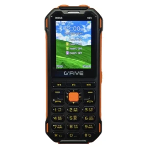 Gfive 999 Four Sim Support Mobile (Black-Orange)(New Sealed Pack)