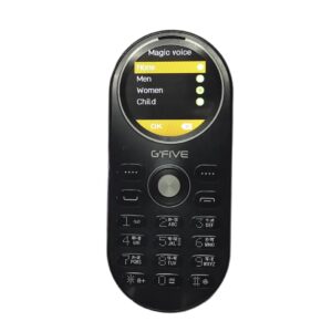 Gfive Round Screen Phone U229 with Voice Changer or Magic Voice System (Black)