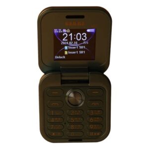 LEYSKY Gamma mini M2 Flip Keypad Phone with Magic Voice System Without Charger (Purpple) New Sealed Packed)